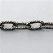 CATENA DIAMANTATA 17x9MM GALV.BRUNITO RETTANG.ALLUMINIO(v.a metro201