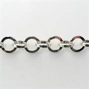 CATENA MARTELLATA 12MM GALV.ARGENTO TONDO ALLUMINIO(v.a metro) 572