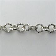 CATENA DIAMANTATA GALV.ARGENTO 8MM TONDO IN ALLUMINIO(v.a metro)204