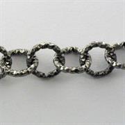 CATENA DIAMANTATA GALV.BRUNITO 12MM TONDO IN ALLUMINIO(v.a metro)200