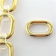 COMPONENTE OVALE 21x32MM ORO PER CATENA IN RESINA