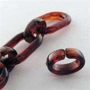 ANELLO CONGIUNZIONE 20x7MM TARTARUGA PER CATENA IN RESINA