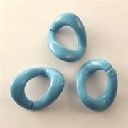 MAGLIE CATENA 27X22MM TURCHESE