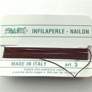 INFILAPERLE MIS.3 BORDEAUX BOBINA DA 2MTx0,5MM CIRCA AGO RAME (3-153