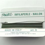 INFILAPERLE MIS.3 VERDE OLIVA-BOSCO B.2MTx0,5MM CIRCA AGO RAME(3-327