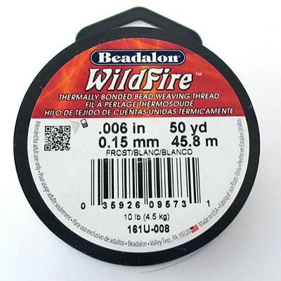 CAVO WILD FIRE BIANCO GHIACCIO 0,15MM BOBINA 45MT.BEADALON (88644)