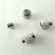 CH.TUBOLARE SFERA CALAMITA 14x18(INT.07)MM GALV.NICHEL E STRASS N.F.