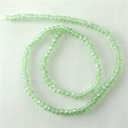 CRISTALLI 2x3MM PERIDOT SFACCETTATI CINA IN FILO (120 pz.CIRCA)