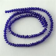 CRISTALLI 2x3MM ZAFFIRO SFACCETTATI CINA IN FILO (120 pz.CIRCA)