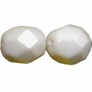 MEZZO CRISTALLO BOEMIA 4MM BIANCO GESSO