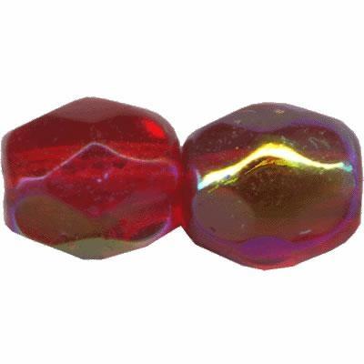 MEZZO CRISTALLO BOEMIA 4MM ROSSO AB