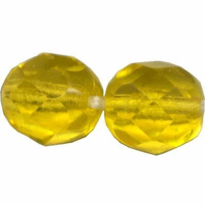 MEZZO CRISTALLO BOEMIA 5MM GIALLO