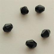 OVALINO MEZZO CRISTALLO BOEMIA 5x6MM NERO