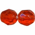 MEZZO CRISTALLO BOEMIA 6MM ARANCIONE