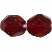 MEZZO CRISTALLO BOEMIA 7MM GRANATO