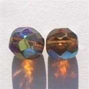 MEZZO CRISTALLO BOEMIA 8MM MARRONE AB