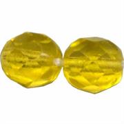 MEZZO CRISTALLO BOEMIA 8MM GIALLO