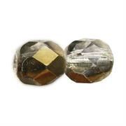 MEZZO CRISTALLO BOEMIA 8MM MEZZO ORO