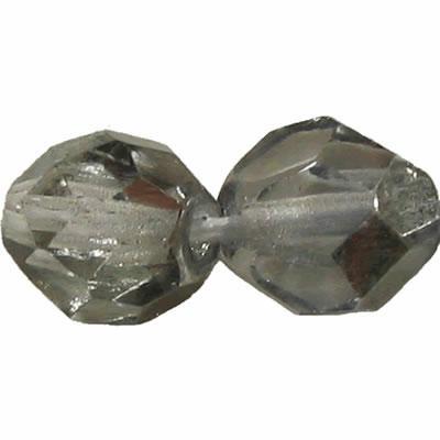 MEZZO CRISTALLO BOEMIA 8MM CRIST.METALL. ARGENTO