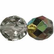 MEZZO CRISTALLO BOEMIA 8MM CRIST.METALL. ARGENTO AB