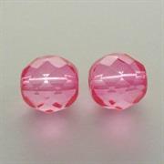 MEZZO CRISTALLO BOEMIA 8MM ROSA