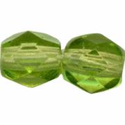MEZZO CRISTALLO BOEMIA 10MM VERDE PERIDOT