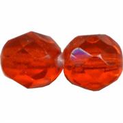 MEZZO CRISTALLO BOEMIA 10MM ARANCIONE