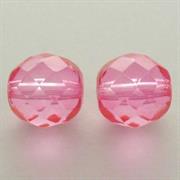 MEZZO CRISTALLO BOEMIA 10MM ROSA