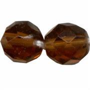 MEZZO CRISTALLO BOEMIA 12MM MARRONE