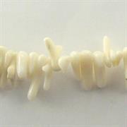 FRANGIA CORALLO BAMBOO BIANCO filo da 40cm