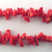 CHIPS HAWAI CORALLO BAMBOO ROSSO filo da 90cm.= 10 buste