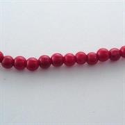 TONDO 4MM CORALLO BAMBOO ROSSO filo da 40cm(100pz.circa)