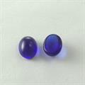 CABOCHON OVALE 6x8MM COL.79 BLU SCURO TRASPARENTE