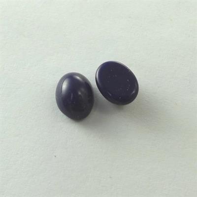 CABOCHON OVALE 6x8MM COL.19 BLU SCURO