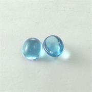 CABOCHON OVALE 6x8MM COL.410 TURCHESE TRASPARENTE