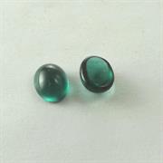 CABOCHON OVALE 6x8MM COL.87 VERDE TRASPARENTE