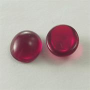 CABOCHON OVALE 12X10MM COL.44 ROSSO TRASPARENTE