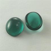 CABOCHON OVALE 12x10MM COL.87 VERDE TRASPARENTE