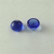 CABOCHON TONDO 6MM COL.79 BLU SCURO TRASPARENTE