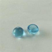 CABOCHON TONDO 6MM COL.410 TURCHESE TRASPARENTE