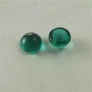 CABOCHON TONDO 6MM COL.87 VERDE TRASPARENTE