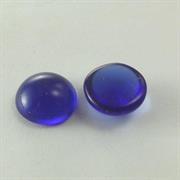 CABOCHON TONDO 12MM COL.79 BLU SCURO TRASPARENTE
