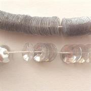 FILI CUVETTES 3MM GRIGIO LUSTRE'N206-POLIESTERE