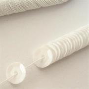 FILI CUVETTES 4MM BIANCO OPALINO N406