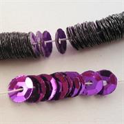 FILI CUVETTES 6MM VIOLA METALL.(5061) N722 POLIESTERE