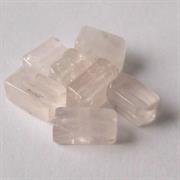 CUBETTO P.DURA RETT. QUARZO ROSA (filo da 40cm = 60pz circa)