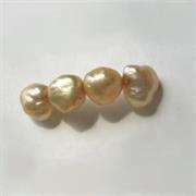 PERLE FIUME FLAT ORO (filo 40 cm)