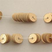 FILI PAILLETTES 3MM ORO SATINATO M204-POLIESTERE