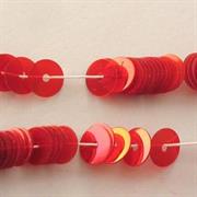 FILI PAILLETTES 4MM ROSSO ARANCIO IRISE' O303 (109)POLIESTERE