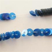 FILI PAILLETTES 5MM BLU IRISE' O519